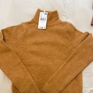 Mango Caramel Turtleneck Sweater